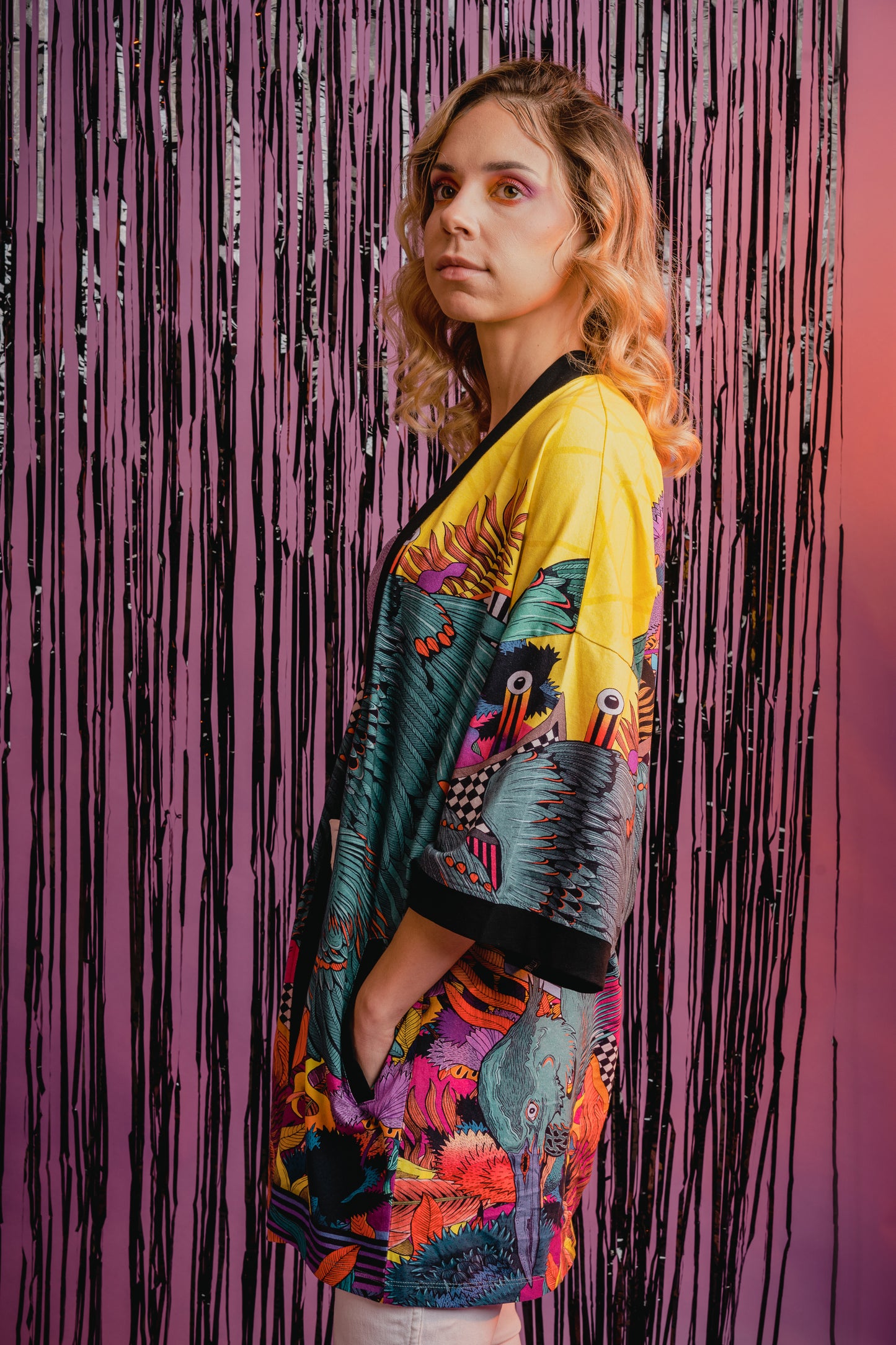 Heron kimono